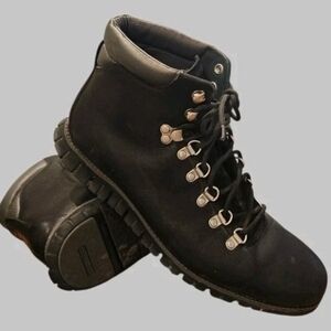 Cole Haan Zerogrand C35594 Men Black EXCELLENT Water Resistant Boot Sz 10.5M